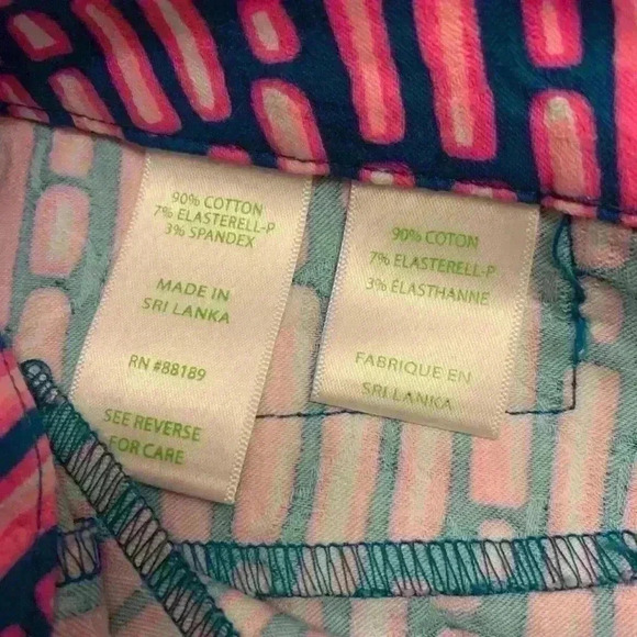 Lilly Pulitzer Kelly Mandevilla Slathouse Striped Low Rise Skinny Ankle Barbie - Picture 6 of 10